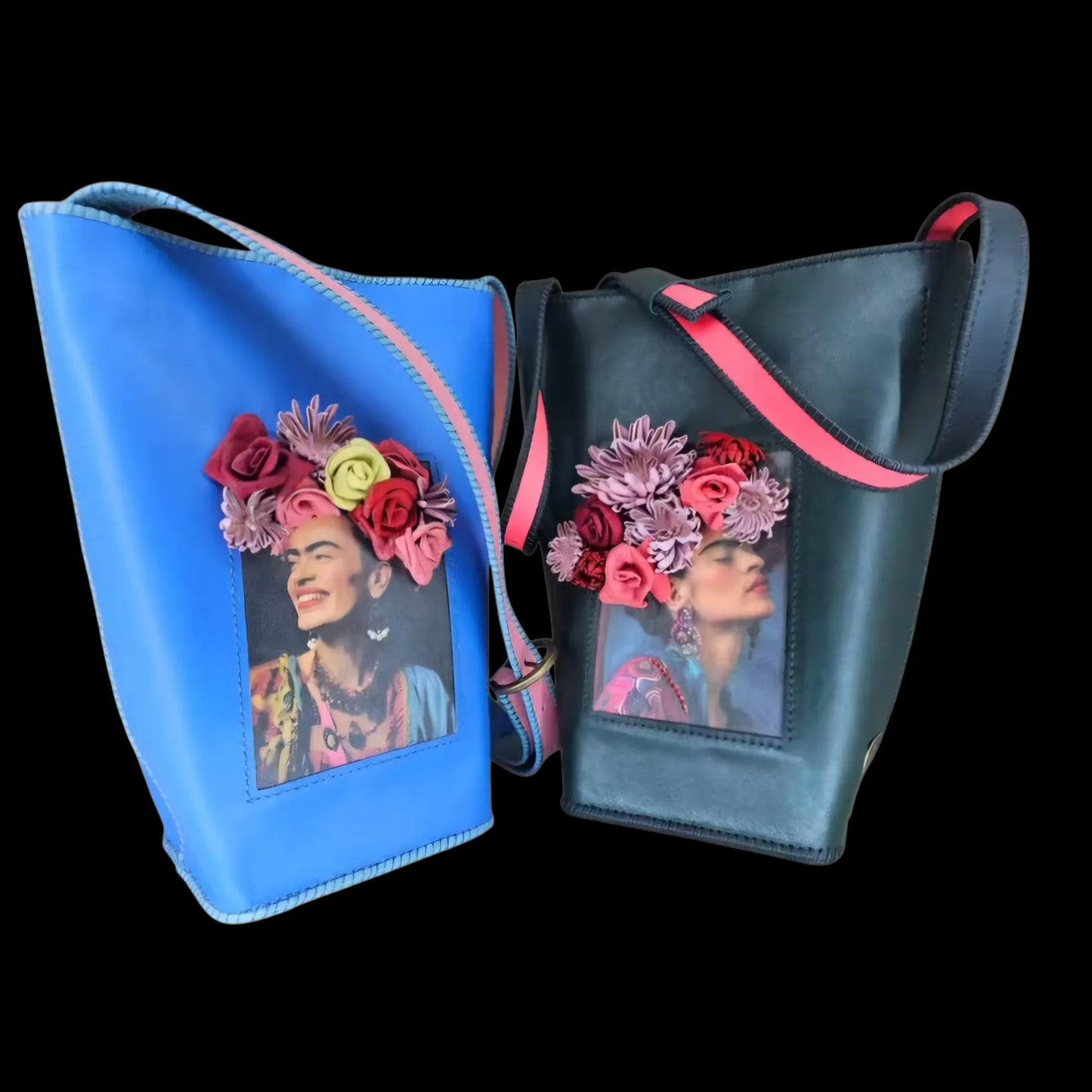 Handmade two similar leather bags in different colours - AG Design, Arad, Romania