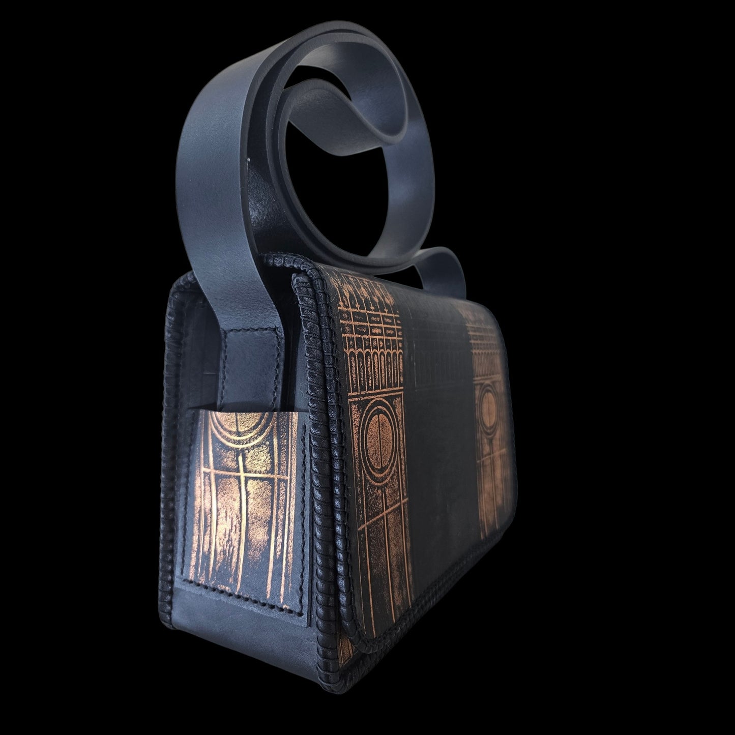 Poarta — One of a Kind Handcrafted Leather Bag, Lamb Leather Lining