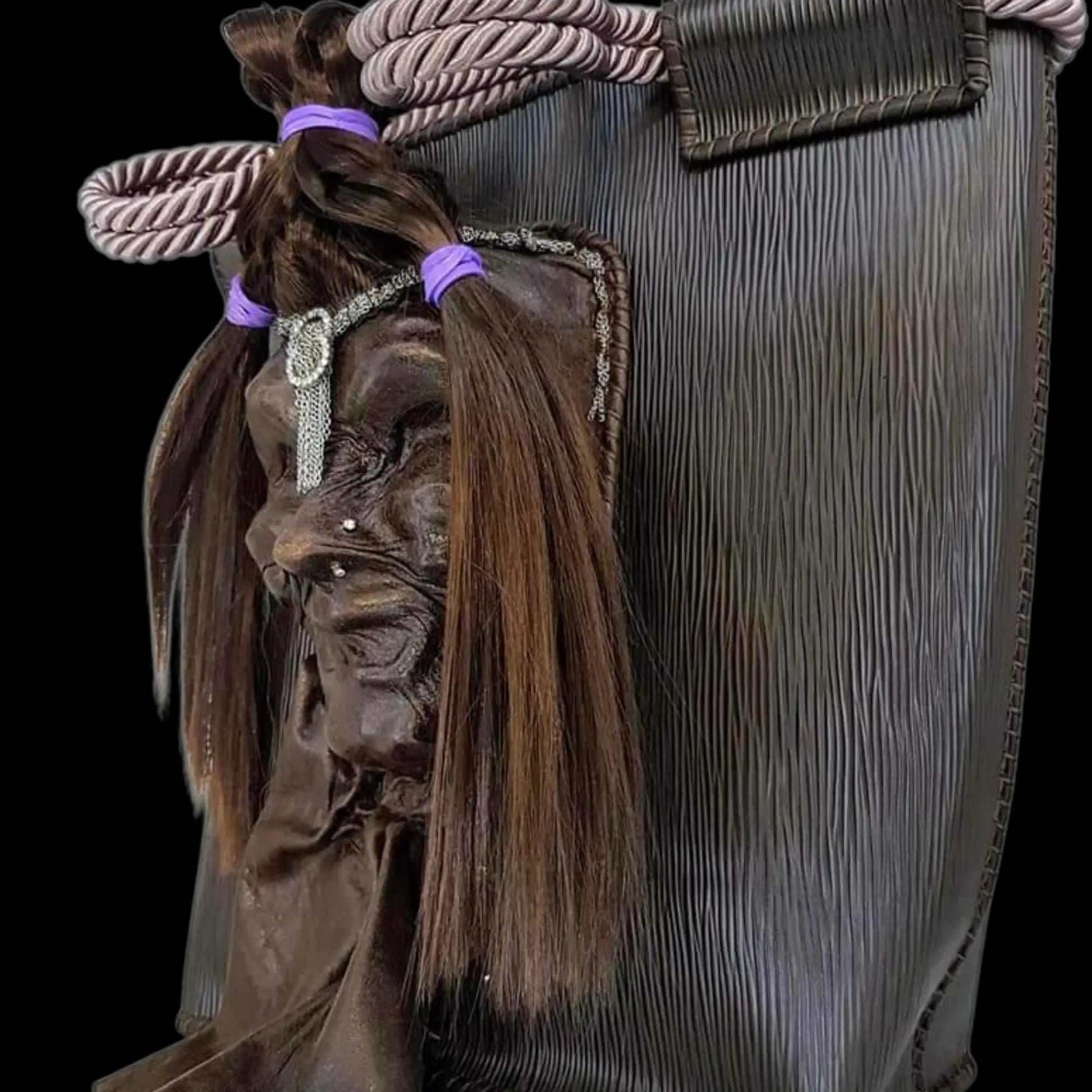 Handmade tan leather bag with fringe - AG Design, Arad, Romania