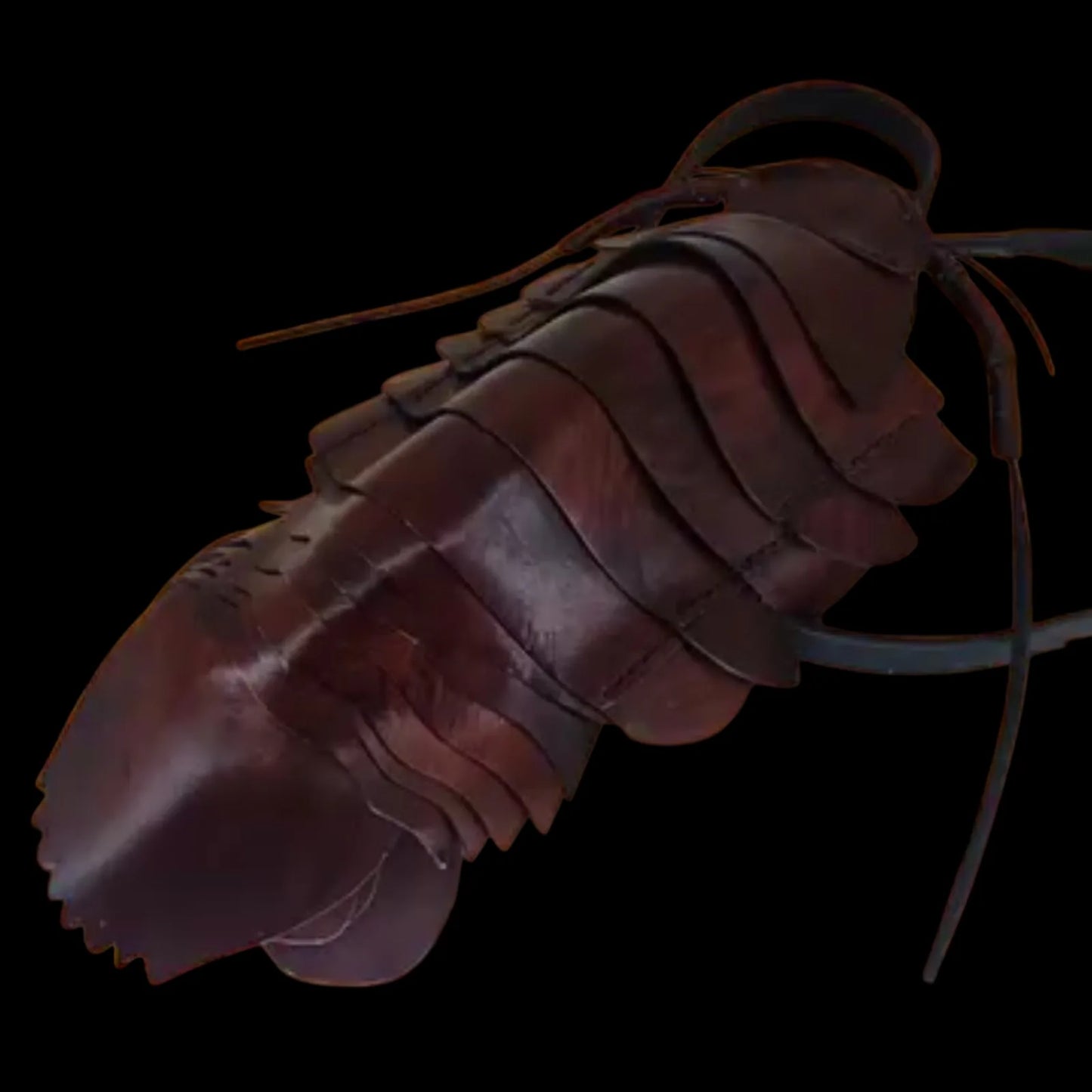 Handmade brown leather clutch with a sculptural, layered organic armour-like form - AG Design, Arad, Romania