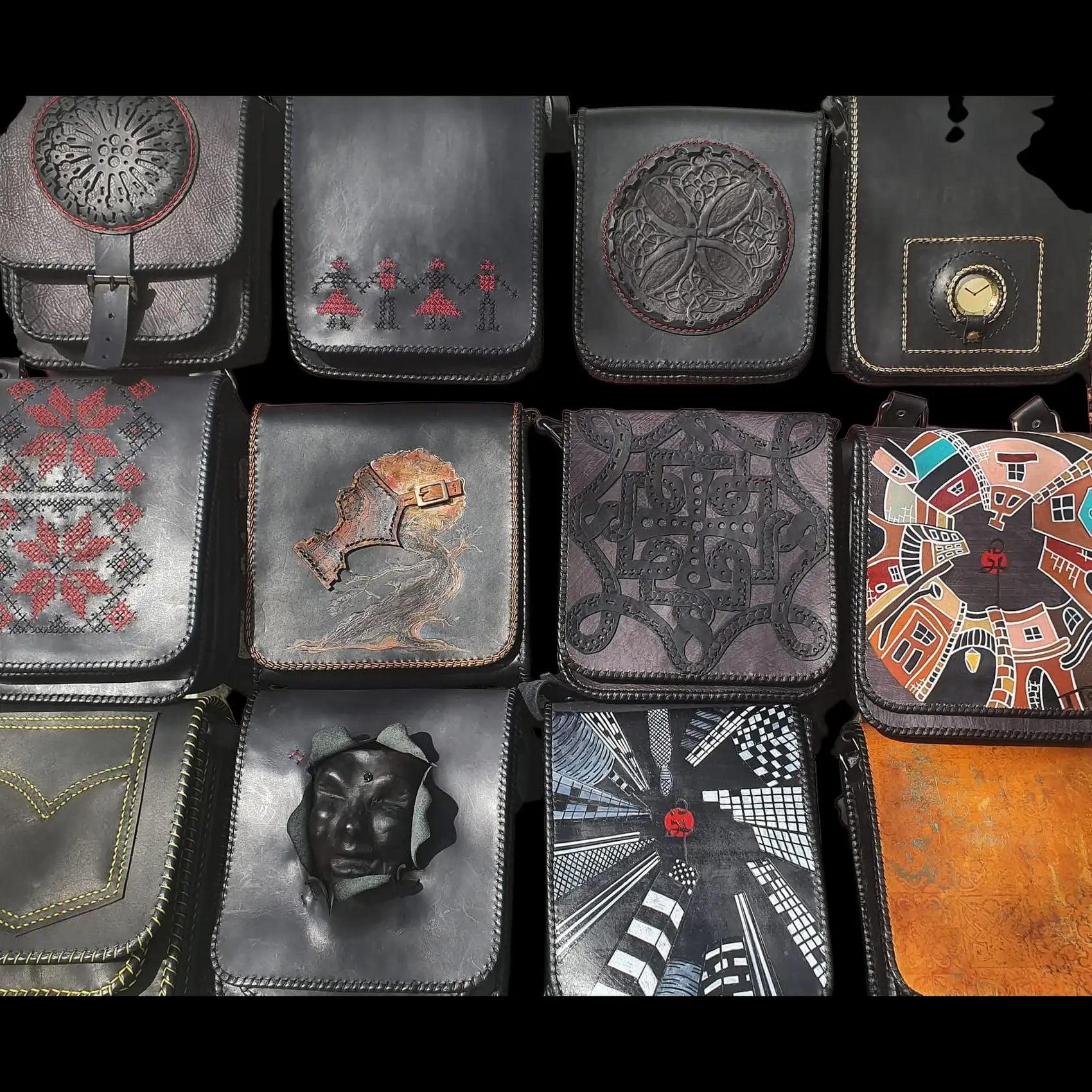 Handmade several small leather bag models - AG Design, Arad, Romania