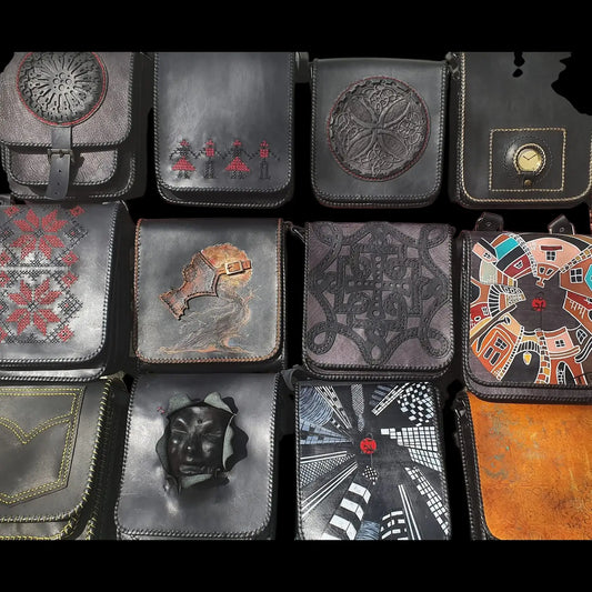 Handmade several small leather bag models - AG Design, Arad, Romania