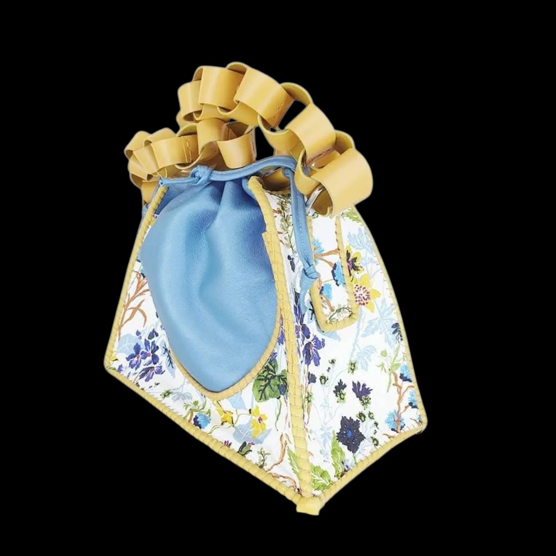 Handmade tan leather structured bag with a bow - AG Design, Arad, Romania