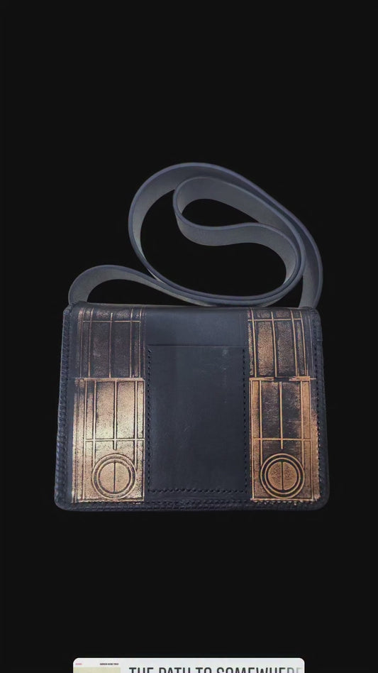 Poarta - One of a Kind Handcrafted Leather Bag, Lamb Leather Lining